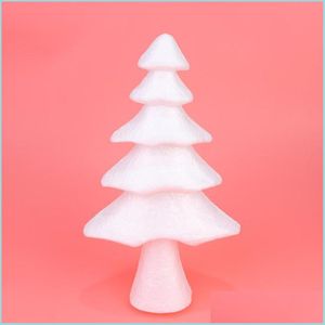 Party Decoration 28cm Foam Tree Model White Christmas Kids Diy Craft Material Ornament Layout Dekorativa rekvisita f￶r barn Dr BDESPORTS DHQMT