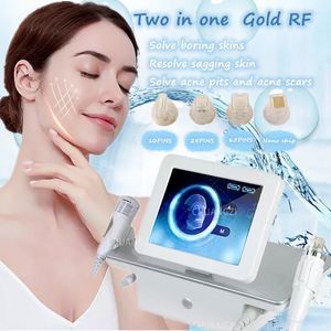 Itens de beleza 2 in1 RF Micro-agulha de agulha com martelo frio RF Radiofrequência Radiotela Scne Scars Remoção de marcas de estrias