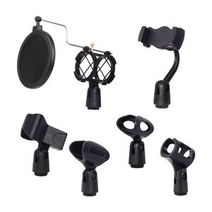 Universal Adjustable Professional Condenser Microphone Mic Shock Mount Holder Studio Recording Bracket For Diaphram Mic Clip