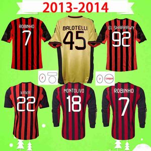 Shirts Retro voetbalshirt Vintage voetbalshirt Derde klassiek AC Maglia da Calcio Maldini Honda Milan Inzaghi Robinho Kaka