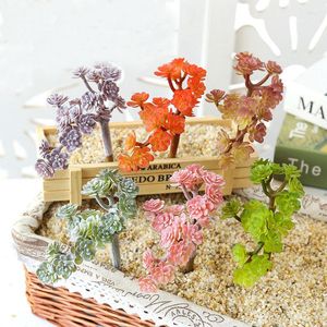 Dekorativa blommor 18heads xian ren ke artificiella suckulenter v￤xter hem tr￤dg￥rd vardagsrum br￶llop dekoration tillbeh￶r mini falsk