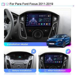 Bilvideo peksk￤rm Android Head-enhet f￶r Ford Focus 2012-2017 DVD Player GPS System Multimedia