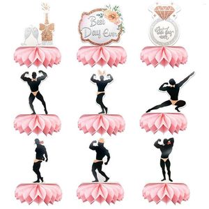 Forniture festive Rose Gold Bride To Be Cake Toppers per cupcake Abito da sposa per fidanzamento Addio al nubilato Addio al nubilato Decorazioni per feste di addio al nubilato