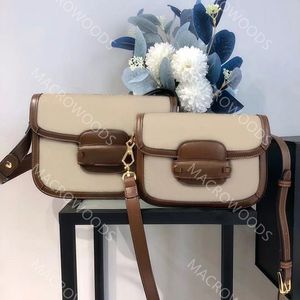 Double G spezielle Canvas-Handtaschen Designer-Kuriertaschen 1955 Leder-Schultergurt Umhängetaschen Vintage Flap Saddle für Damen Luxuriöse Minitasche Innentasche mit Reißverschluss