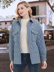 여성 트렌치 코트 기올 슈 곤 2022 여성 경량 패딩 재킷 따뜻한 가을 겨울 다운 라이트 조끼 복어를위한 초경량 퀼트 코트