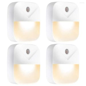 Night Lights LED Light Plug Into Wall Super Smart Dusk To Dawn Sensor Activated Automated On&Off For Kitchen Bathroom Home Bedroom