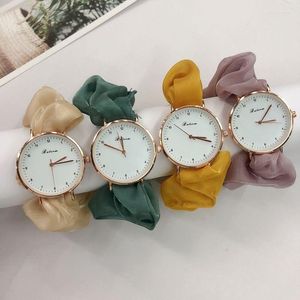 Нарученные часы Creative Fashion Ribbon Digital Watch Little Fairy Elegant Personality Студенческая девушка без застежки браслета