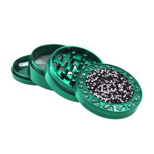 Shinny Colorful Grinders Metal tobacco smoke cigarette detector grinding smoking Grinder Fit Cool Dry Herb Grinders