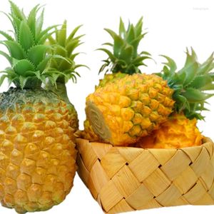 Party Decoration 1pc Fake Pineapple High Simulation Artificial Fruit Pography Props Children Teaching Aid Draw Model Ornaments