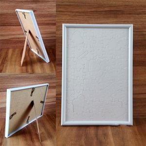 Frames and Mouldings A4 Picture Frames Sublimation Blank Love Heart Jigsaws Frame Home Desk Letters Plastic Whites Rectangles Stand 5zh L2