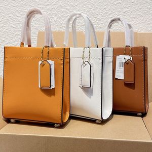 Bolsa de bolsa feminina bolsa de bolsa de couro mini tamanho de ombro com sacos de poeira de caixa