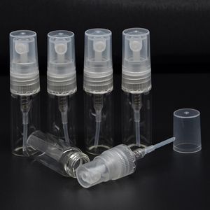 Mini-Parfüm-Sprühflasche aus Glas, 2 ml, leere Kosmetikbehälter mit Zerstäuber für Reisen