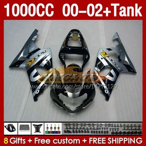 Tanque de fadas de inje￧￣o para Suzuki GSXR 1000 CC 1000cc K2 GSXR-1000 2000-02 Bodys 155NO.98 GSX R1000 GSXR1000 2001 2002 2002 GSX-R1000 00 01 02 OEMA