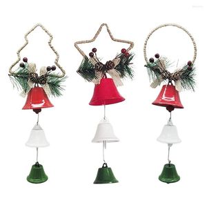 Party Supplies Hanging Christmas Bell Beaded Pendant Wedding Favors Plants Decoration Ornament