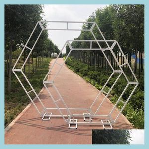 Party Decoration Square Stand Frame Wedding Bakgrund Arch Shelf Flowers Drop Delivery 2021 Home Garden Festive Party Supplies Bdebag DHZ9K