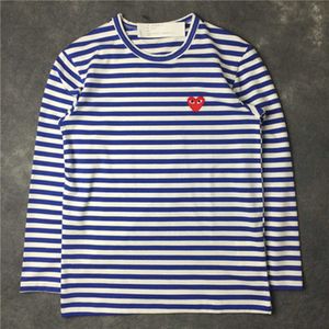 Men and Women Long Sleeve T-shirt Plus Size 3xl Embroidery Stripe Bottoming Shirt Couple Tee Tops 919