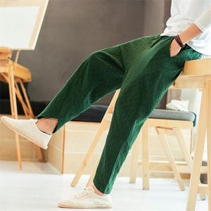 Ethnic Clothing 4 Color Men Traditional Costume Chinese Urban Streetwear Retro Casual Solid Pants Summer Adult Plus Size Kungfu Trousers