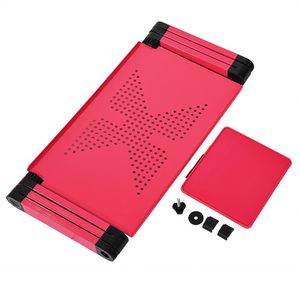Portable Laptop pads Desk Notebook Stand Table Tray with Mouse Holder Sofa Bed red on Sale