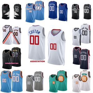 Custom New Season Printed Basketball Jerseys City Edition Statement Association blue Icon Edition Jersey Message Any number and name on order