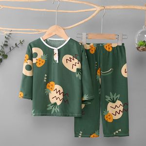 Pajamas Boys Girls مجموعة Summer Sleepwear Teenage Clothing Pijamas Pajamas Kids Kids S Home Suits Baby Night Suits 4 6 8 10y 220922