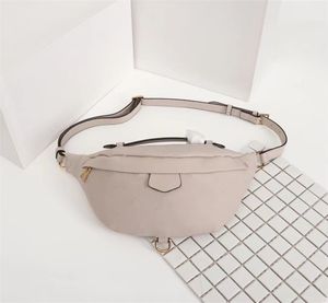 New women Leather Fashion Waist bag Gold Chain Bag Cross body Pure Color Classic Womens Handbag Shoulder Messenger Bags