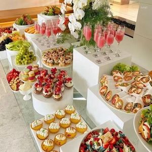 FESTIDADES DE FESTO 10pcs Cake Bar coluna Sobremesa Tabela Buffet Favores de casamento Artesanato Centro Centro Home el Feast Food Drinks Solter de frutas