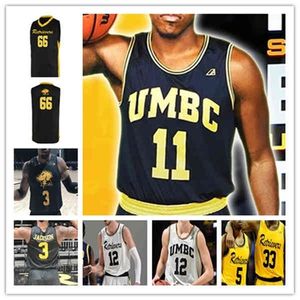 Wskt Custom College Basketball UMBC Retrievers Trikots Keondre Kennedy Darnell Rogers Ray Salnave L.J. Owens Jacob Boonyasith Yaw Obeng-Mensah