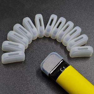 Drip Tips Dust Cap Mouthpiece Testing Cover Clear Silicone Disposable Tester Rubber Test for Puff Plus Pods E Cigarettes Pod Device Kit Vape Pen E Cig Accessories