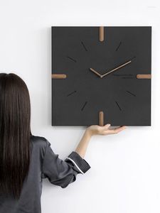 Wall Clocks Nordic Luxury Clock Living Room Creative Modern Wood Home Decor Large Silent Watch Decoration Gift Ideas