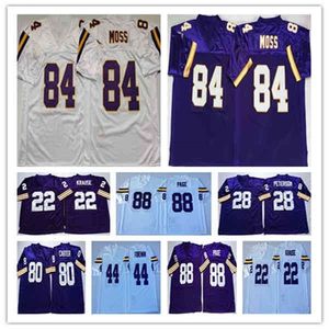 Wskt NCAA Ruhestand Fußball Randy Moss Fran Tarkenton Adrian Peterson Chuck Foreman Chris Doleman Cris Carter Alan Page John Randle Retro-Trikot