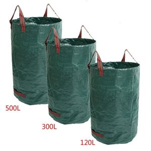 Libes de resíduos Bolsa de jardim para serviço pesado de grande capacidade Durável PP de folhas de folhas de folhas de folhas de folhas de folhas de folhas de folhas 120L300L500L 220921