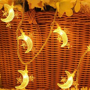 Strings 5m/10m Original Moon Mini Star String Luzes para Patio Garden Holiday Gardens Casamento Festa do Dia das Mães e DeCors