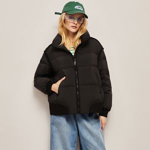 Winter 90 Nowy krajowy standardowy kurtka damska wersja małego płaszcza chleba wiatroodporna i ciepłe płaszcze kobiet
