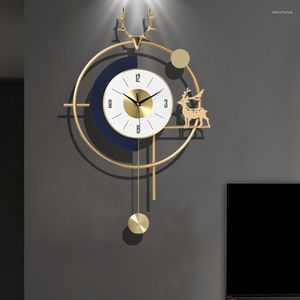 Настенные часы современные необычные часы тихий кухня искусство металлическое наука висеть часы маятник северный дизайн wanduhr мебель декор предметы
