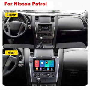 Android 9-tums pekskärmbil Video Radio Navigation Music Player för Nissan Patrol-2015 med MirrorLink