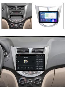 HD 1080p Car Video czterocowy 9-calowy 2 din Android DVD Bluetooth Multimedia Player for Hyundai Verna 2011-2016
