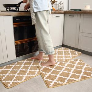 Mattor Moderna köksmatta Anti-Slip Area Rugs Water Absorption Floor Entrance Doormat Home Hallway Geometric Bath Set