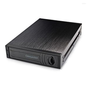 Computer Cables Strong Compatibility OImaster Aluminium Alloy Dual Bay Floppy Drive Case RAID Modes 2.5inch SATA HDD Enclosure Box