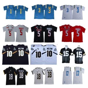 NCAA College Football Jerseys 5 Patrick Mahomes II 15 Drew Brees 10 McKenzie Milton 18 Shaquem Griffin 1 Soso Jamabo 3 Josh Rosen 17 Christian Pabico Jersey