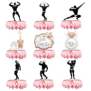 Festliga leveranser Rose Gold Cake Toppers Bachelorette Party för bröllopsdekoration Brudduschen Hön Topperdekor