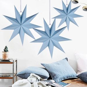 Dekoracje świąteczne 1PC Gwiazda Origami Origami Decoration Papier do domu Latarn Latarn Hanging Stars Decor 7A2307