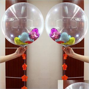 Dekoracja imprezowa 24 cale 36 Clear Foil Balloony Przezroczysty aluminiowy balon ślub Dekoracje urodzinowe Balon Globos 1PCS Dr Bdebag Dhsh1