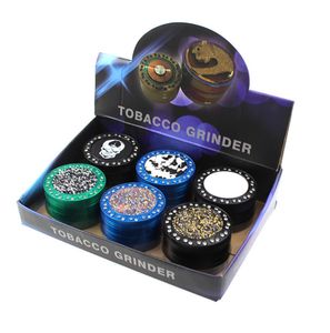 Shinny Metal Grinders tobacco smoke cigarette detector grinding smoking Grinder Fit Cool Gift Dry Herb