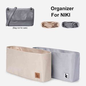 Organizador de bolsas Nylon Storage de nylon para Niki Meenger Makeup Bolsa Travel Shaper Cometic Shaper Fit Women Deigner 220922