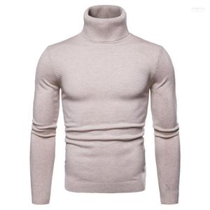 Camisolas masculinos de caxemira de gola alta masculino Men 2022 Autumn Winter casual Color Solid Classic Knitwear Robe Pull Homme Pullover