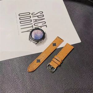 Top Designer Luxury Strap Gift WatchBands para Samsung 20mm 22mm rel￳gio Band Bracelet Fashion Fashion Prints Prints WatchBand 665