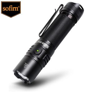 Flashlights Torches Sofirn SP35 Rechargeable LED Flashlight 21700 Type C 2A SST40 2200lm Torch 2 Groups with Ramping Power Indicator Update ATR 220922