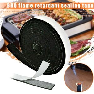 BBQ Tools Accessories High temperature resistant barbecue grill smoker gasket door cover self-adhesive 2cmx3.6m flame retardant sealing tape 220921