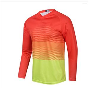 Rennjacken Team Quick Dry Sublimierter Druck Fahrrad Fahrrad Radfahren Kleidung MTB Jersey Motocross Off Road Dirt Riding