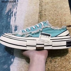 Xvessels/Vessel Jianhao's Wu same ocean blue low top raised thick soled canvas shoes vulcanized for men and women beggars VJ85